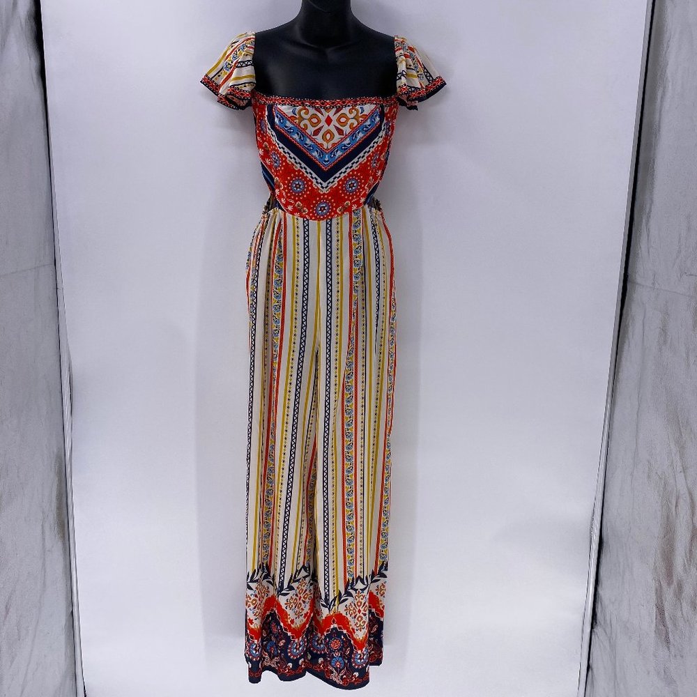 Flying Tomato Off Shoulder Jumpsuit L NWT